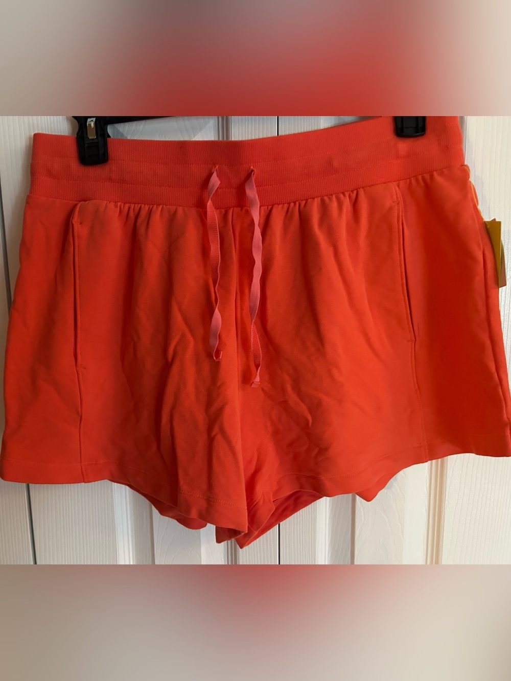 All in Motion Bright Coral Athletic Drawstring Shorts